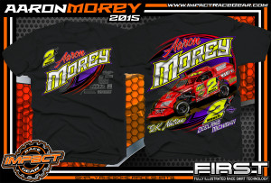 Aaron Morey Dirt Modified Racing Shirt 2015 Black