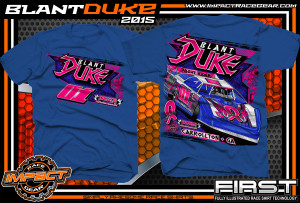 Blant Duke Dirt Late Model Shirt 2015 Royal