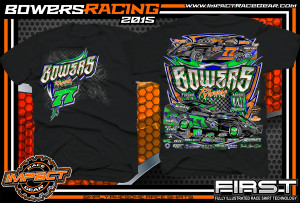 Bowers Racing Dirt Modified Shirt 2015 blk