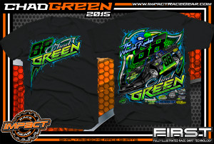 Chad Green Dirt Late Model Shirt 2015 blk