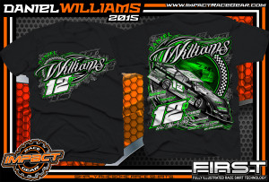 Daniel Williams Dirt Late Model Shirt 2015 blk