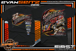 Evan Seitz Dirt Track Modified Racing Shirt 2016 Blk