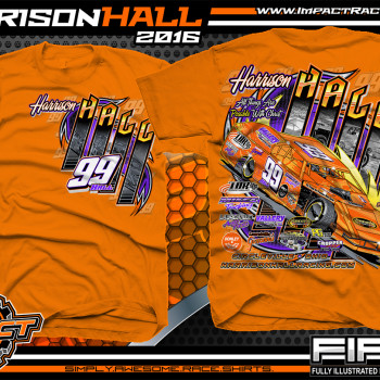 Harrison Hall Dirt Modified Shirt 2016 Orange
