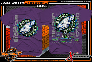 Jackie Boggs Dirt Late Model Shirt 2015 Purple