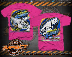 Jackie Boggs FIRST Series Pink Dirt Late Model Shirt