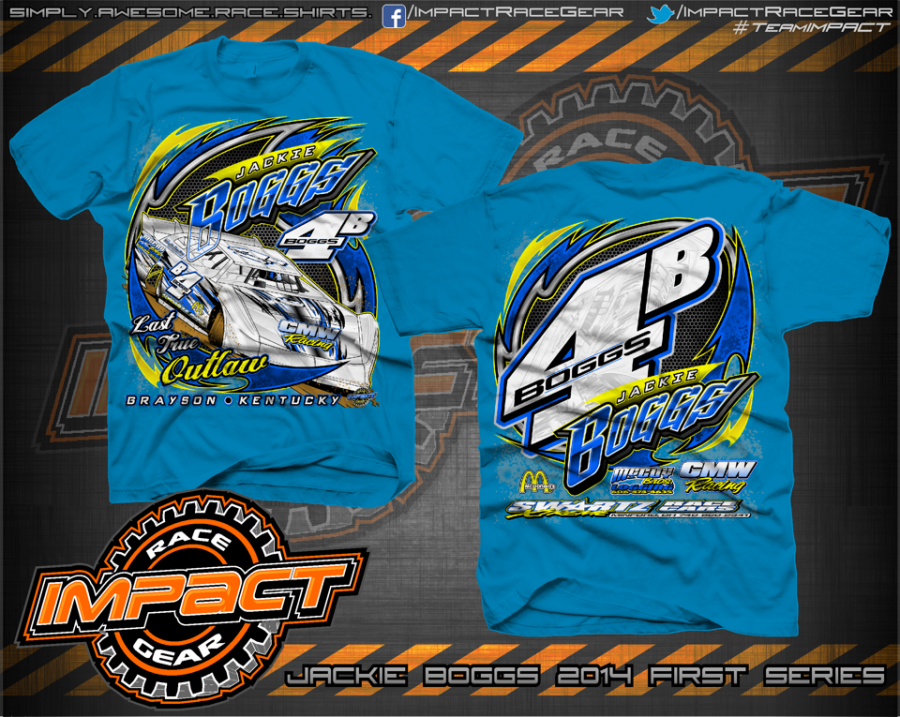 Jackie Boggs FIRST Series 2014 Custom Dirt Late Model Shirts