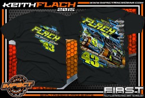 Keith Flach DIRT Big Block Modified Racing Shirt 2015 Blk