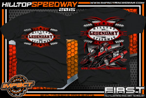 Legendary Hilltop Speeway Dirt Late Model Shirt 2015 blk