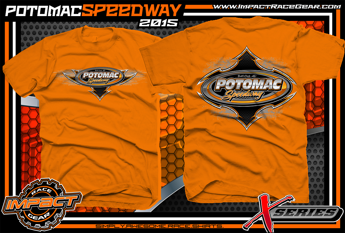 Potomac Speedway Dirt Track Shirts Orange - Impact RaceGear