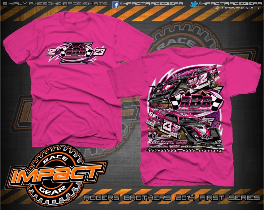Rogers Brothers 2014 FIRST Series Dirt Late Model Race Shirts Safety ...