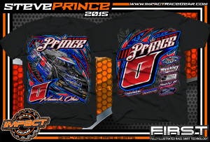 Steve Prince Dirt Late Model Shirt 2015 blk