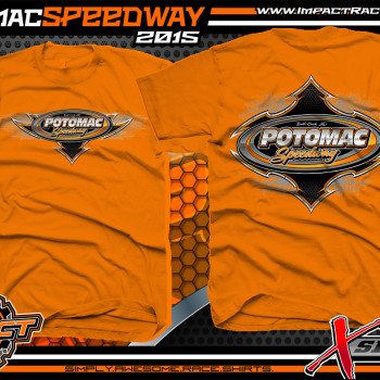Potomac Speedway Dirt Track Shirts Orange