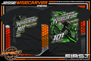 Jesse Wisecarver Modified Dirt Track Racing Shirt 2016 Black