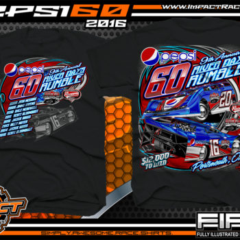 Lucas Oil Late Model Dirt Series Racing Shirt Pepsi 60 Portsmouth Raceway Park 2016