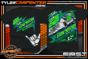 Tyler Carpenter Dirt Late Model Racing t shirt 2016 Black