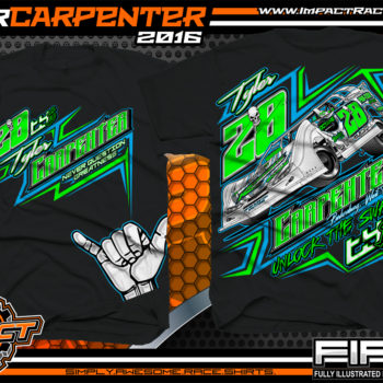 Tyler Carpenter Dirt Late Model Racing t shirt 2016 Black