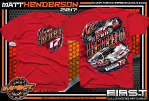 Matt Henderson Lucas Oil Dirt Late Model Dirt Track Racing Shirt