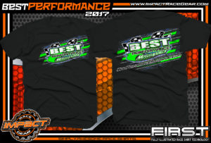 Best Performance Motorsports Lucas Oil Dirt Late Model Racing Team Shirt Black