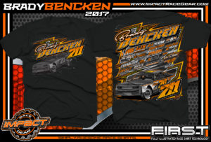 Brady Bencken UMP Dirt Track Street Stock Racing T-shirts