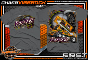 Chase Viebrock Outlaw Winged Sprint Car Dirt Track Racing Shirts