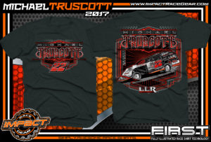 Michael Truscott Dirt Track Modified Custom Race Shirts - Copy