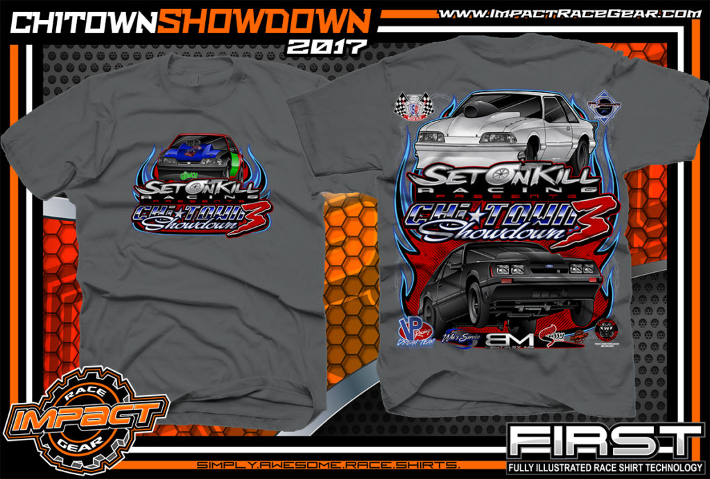 Set On Kill Custom Drag Racing Shirts Charcoal - Copy - Impact RaceGear