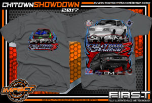 Set On Kill Custom Drag Racing Shirts Charcoal - Copy