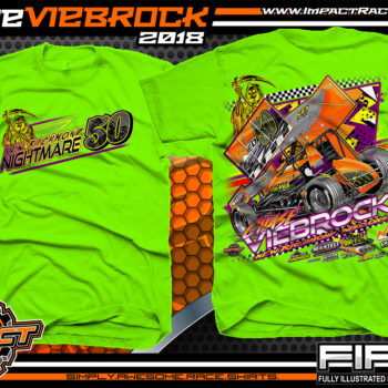 Chase Viebrock Wisconsin Outlaw Winged Sprint Car World Of Outlaws All Star Sprints Dirt Track Racing Shirts Neon Green