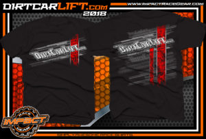 DirtCarLift Dirt Track Racing Car Lift Manufacturer Crew Shirts