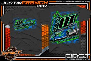 Justin French Dirt Late Model Racing Shirt