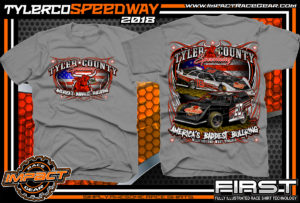 Tyler County Speedway Dirt Track Racing West Virgina Mountains Country Roads Racing Shirts Medium Grey