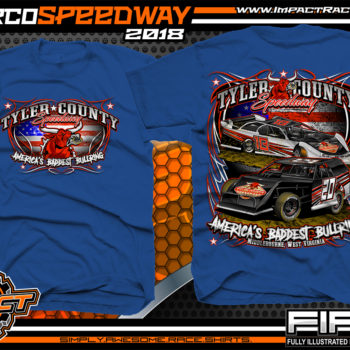Tyler County Speedway Dirt Track Racing West Virgina Mountains Country Roads Racing Shirts Royal