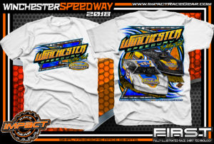 Winchester Speedway Virginia Dirt Track Racing T Shirt White