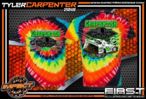 Tyler Carpenter West Virginia Lucas Oil Dirt Late model Tie Dye Illusion