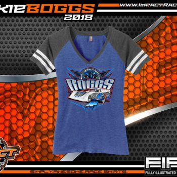 Jackie Boggs World of Outlaws Dirt Late Model Racing Shirts for Ladies