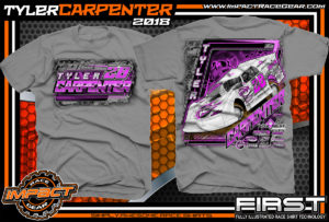 Tyler Carpenter Kryptonite Race Cars West Virginia Dirt Late Model Shirts Gravel