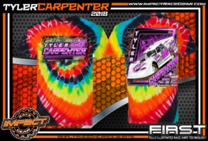 Tyler Carpenter Kryptonite Race Cars West Virginia Dirt Late Model Shirts Illusion Tie Dye