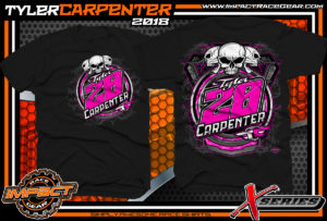 Tyler Carpenter Kryptonite Race Cars West Virginia Ohio Valley Dirt Late Model Shirts Black