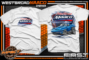 West Broad Maaco Virginia Custom Automotive Printed T-Shirts White