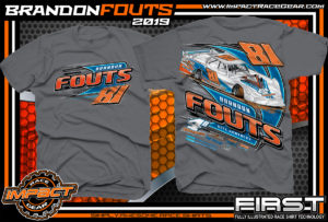 Brandon-Fouts-Racing-TShirts-Lucas-Oil-Dirt-Late-Model-Series-Shirts-Kentucky-Race-Tees-4B-Motorspots-Charcoal