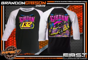 Brandon-Gibson-Kentucky-Dirt-Modified-Racing-Shirts-USMTS-Raglan-Tee