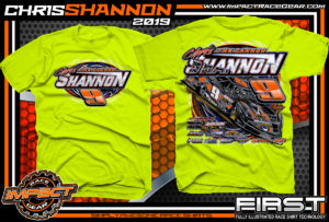 Chris-Shannon-The-Cannon-Lucas-Oil-Dirt-Late-Model-Cincinnati-Ohio-Safety-Yellow