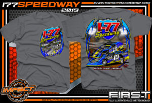 I-77-Speedway-Racing-TShirts-Ripley-West-Virginia-Racetrack-Shirts-Charcoal