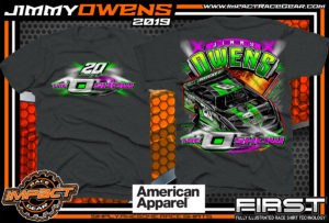 Jimmy-Owens-3-Time-Lucas-Oil-Late-Model-Series-Dirt-Late-Model-Champion-O-Show-Dirt-Track-Racing-Shirts-Navy-Newport-Tennessee-American-Apparel-Triblend-Ladies-Shirt