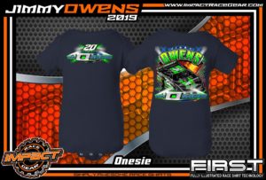 Jimmy-Owens-3-Time-Lucas-Oil-Late-Model-Series-Dirt-Late-Model-Champion-O-Show-Dirt-Track-Racing-Shirts-Navy-Newport-Tennessee-Rabbit-Skins-Onesie