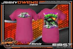 Jimmy-Owens-3-Time-Lucas-Oil-Late-Model-Series-Dirt-Late-Model-Champion-O-Show-Dirt-Track-Racing-Shirts-Navy-Newport-Tennessee-Rabbit-Skins-Onesie-Pink