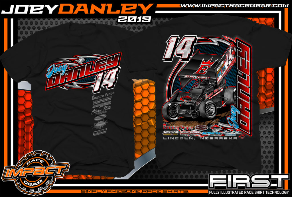 JoeyDanleySprintCarRacingTShirtsWorldofOutlawsSprintCar