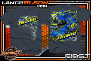 Lance-Elson-Ridge-Runner-Dirt-Late-Model-Racing-T-Shirts-Modified-Tees-West-Virginia-Blue-Dusk