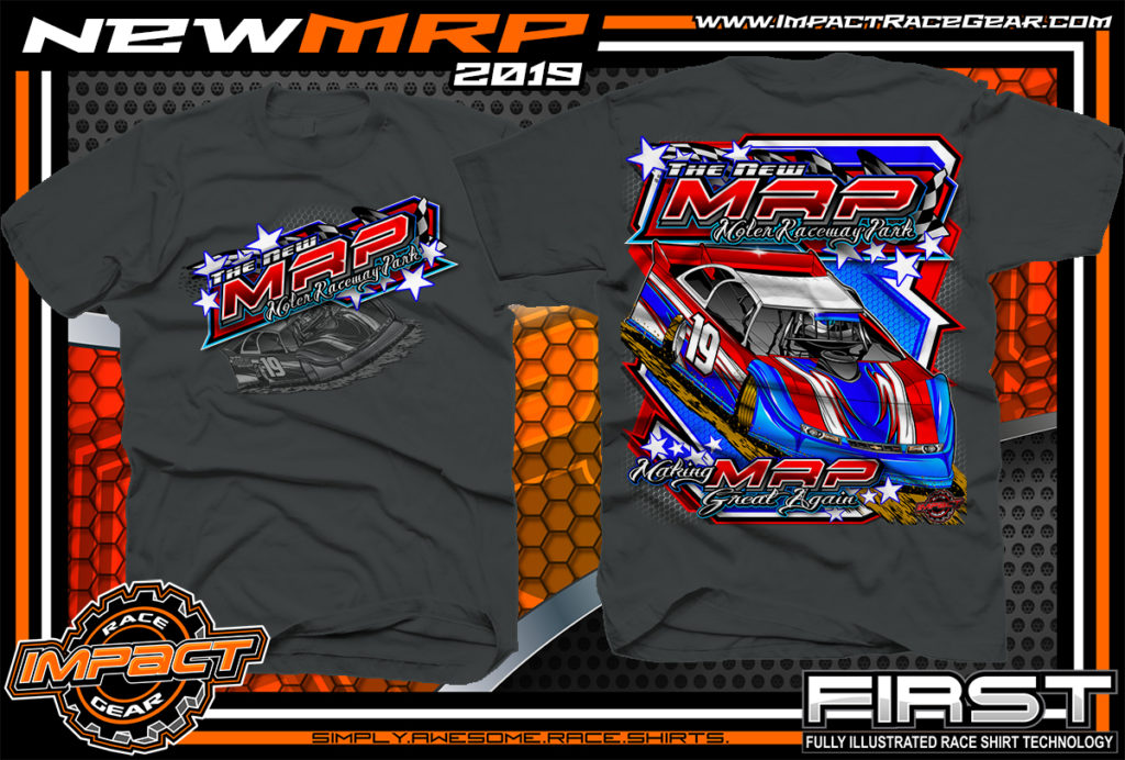 Moler-Raceway-Park-Race-Track-Shirts-Dirt-Racing-TShirts-Charcoal ...