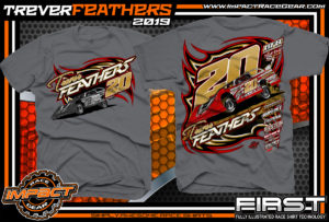 Trever-Feathers-BWRC-Icon-Dirt-Late-Model-Racing-Shirts-World-of-Outlaws-Late-Model-Virginia-Charcoal